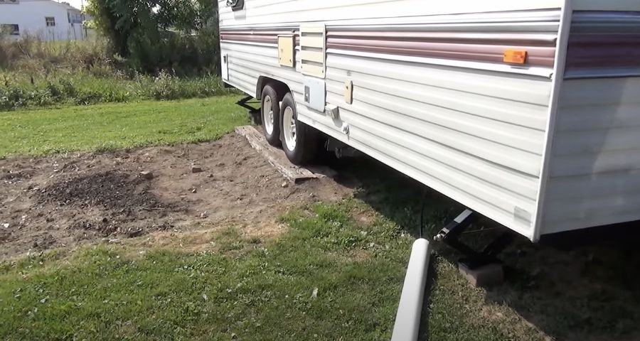 Can you park RV on grass for long period