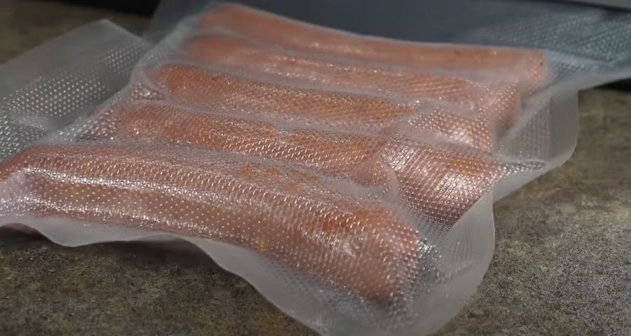 vacuum sealing hotdogs for camping