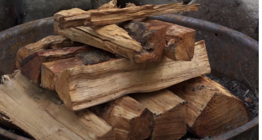 quantity of wood for camping fire