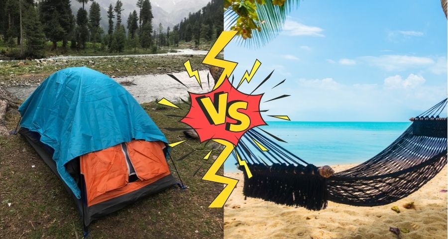 tent vs hammock camping