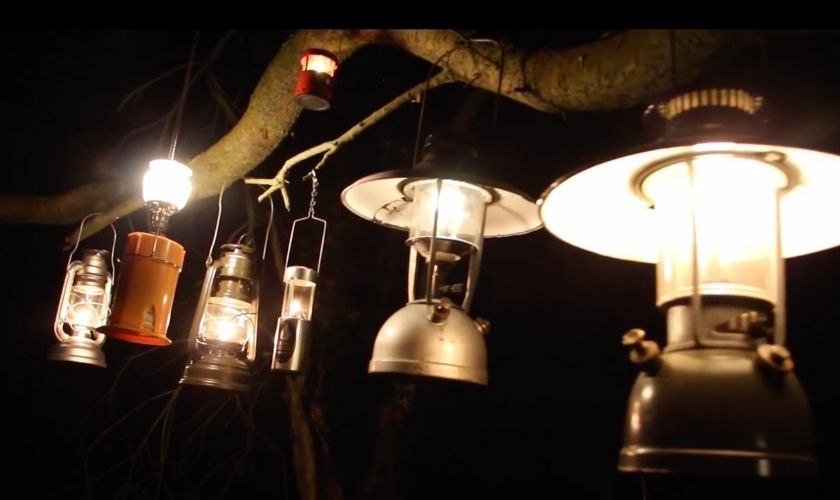 use lanterns during fire restriction when camping