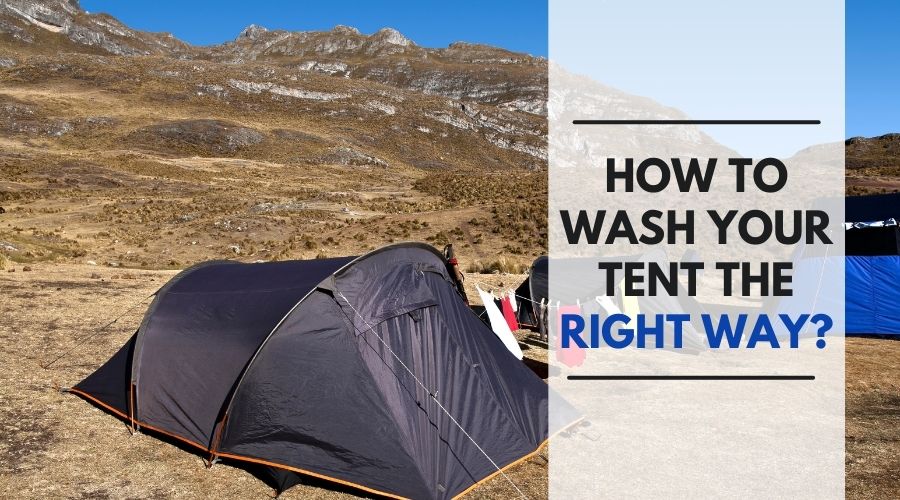 how to wash your tent